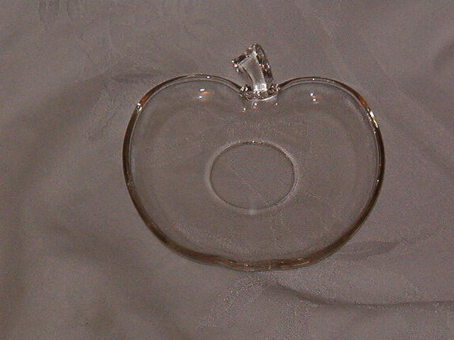 Hazel Atlas Apple Orchard Ware Clear Saucer