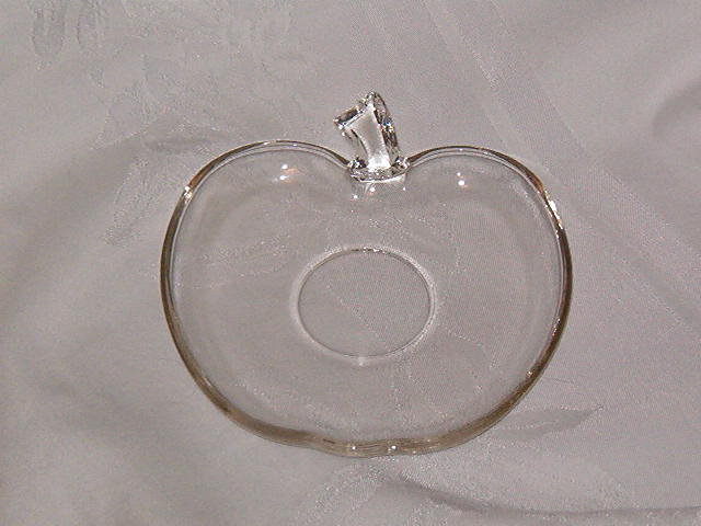 Hazel Atlas Apple Orchard Ware Clear Saucer