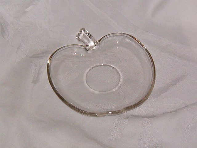Hazel Atlas Apple Orchard Ware Clear Saucer