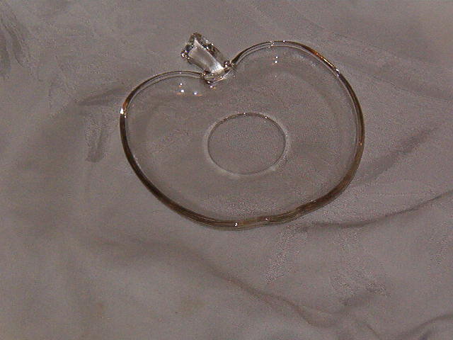 Hazel Atlas Apple Orchard Ware Clear Saucer