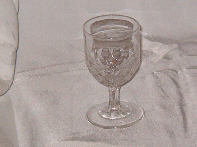 EAPG Honeycomb Wine Glass