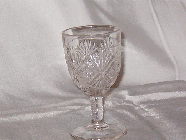 US Glass Diamond & Sunburst Wine
