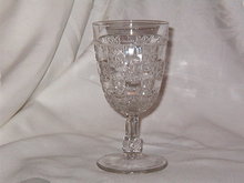 US Glass Log & Star Goblet