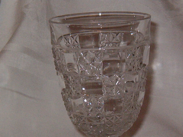 US Glass Log & Star Goblet