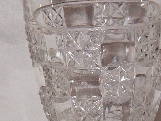 US Glass Log & Star Goblet