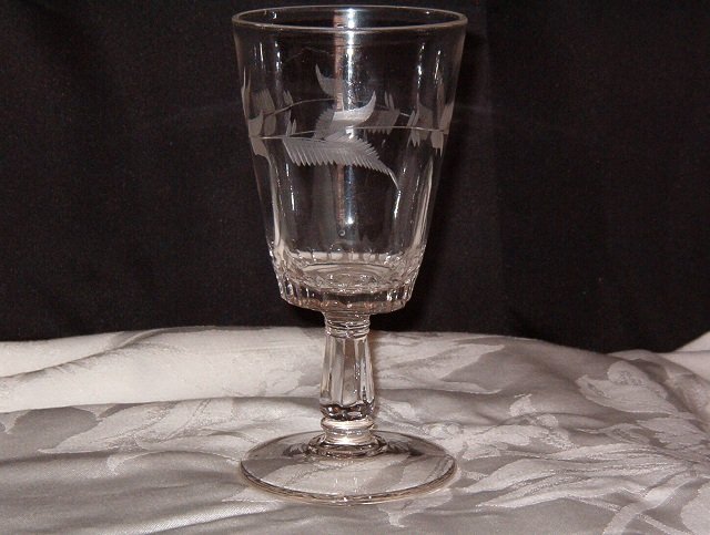 EAPG Adams Glass Co Goblet
