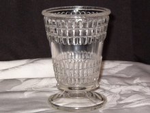 EAPG Columbia Glass Double Beetle Band Spooner