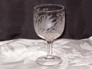 EAPG Etched Swan Goblet