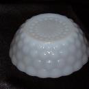 Anchor Hocking Bubble Milk Glass Fruit Bowl