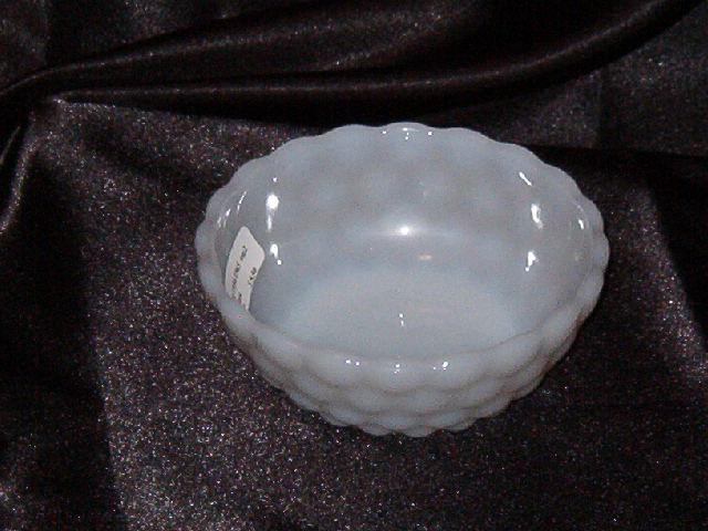 Anchor Hocking Bubble Milk Glass Fruit Bowl