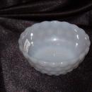 Anchor Hocking Bubble Milk Glass Fruit Bowl