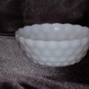 Anchor Hocking Bubble Milk Glass Fruit Bowl