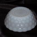 Anchor Hocking Bubble Milk Glass Fruit Bowl