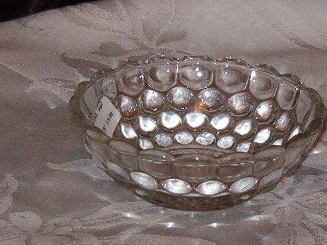 Anchor Hocking Bubble Clear Dessert Bowl
