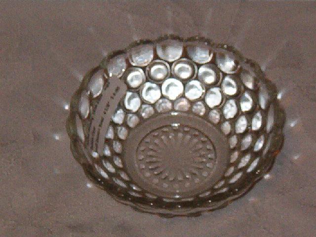 Anchor Hocking Bubble Clear Dessert Bowl