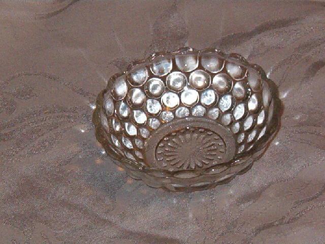 Anchor Hocking Bubble Clear Dessert Bowl