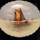 B & H Limoges Sail Boat Plate