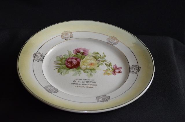 Colonial Co Advertising Painted Plate