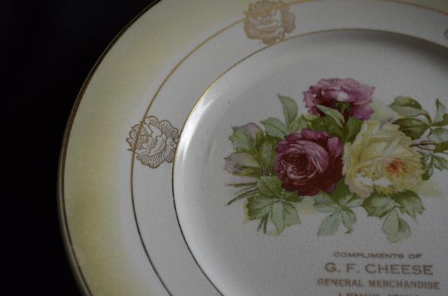 Colonial Co Advertising Painted Plate