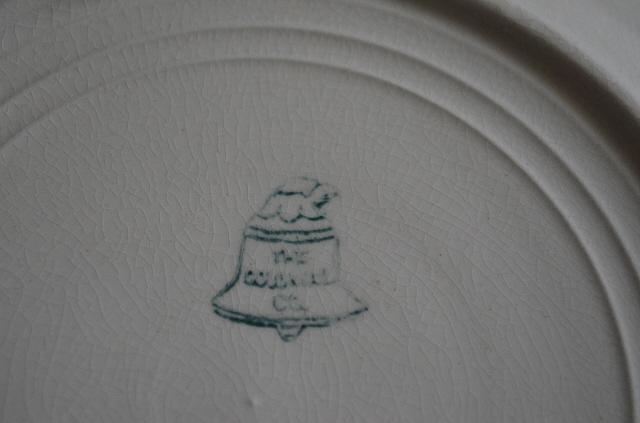 Colonial Co Advertising Painted Plate