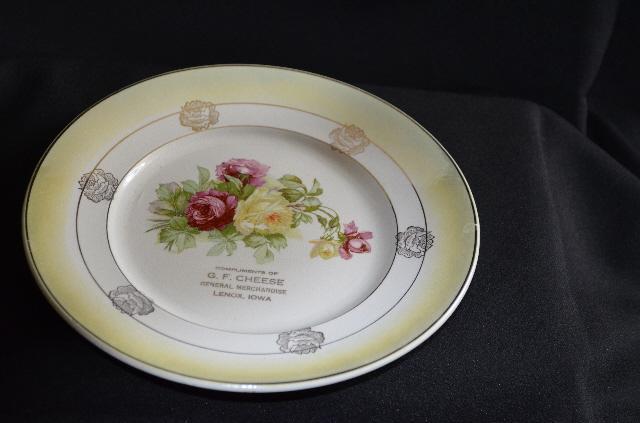 Colonial Co Advertising Painted Plate