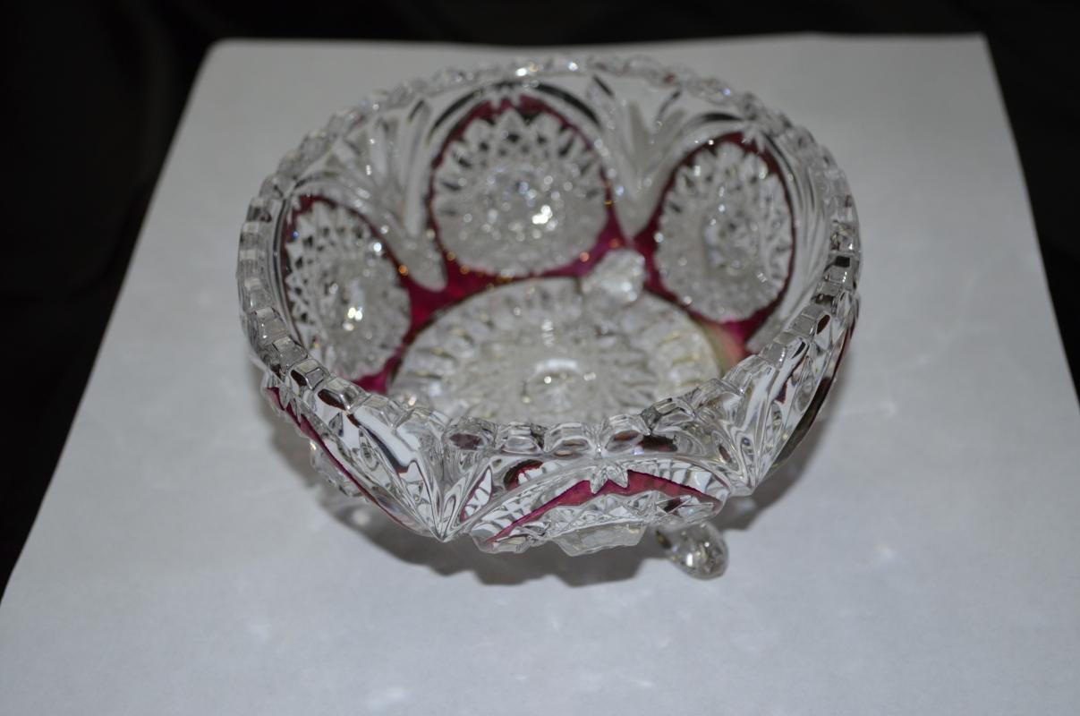 Echt Bleikristall Crystal Footed Dish
