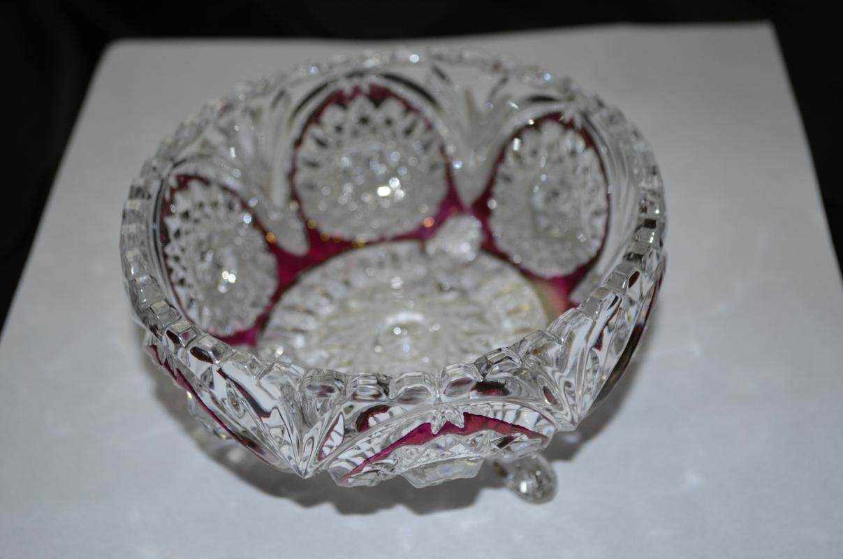 Echt Bleikristall Crystal Footed Dish