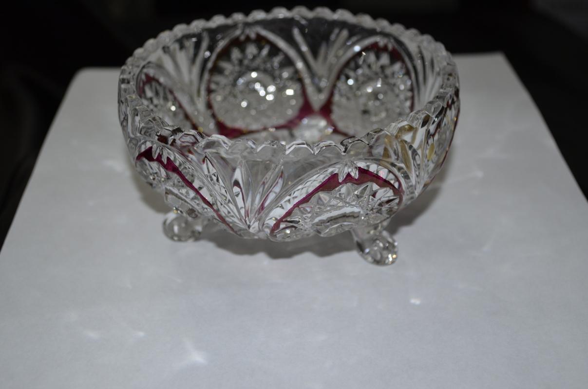 Echt Bleikristall Crystal Footed Dish