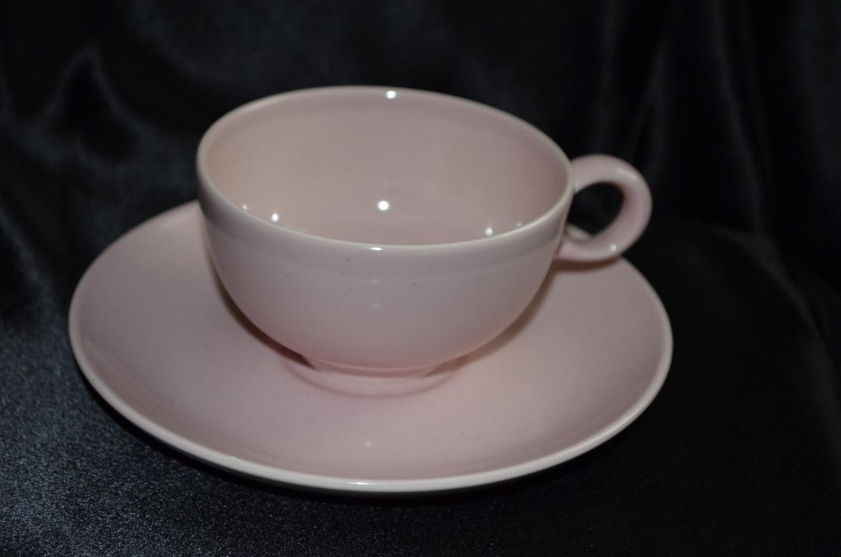Taylor Smith Taylor Pebbleford Pink Cup & Saucer