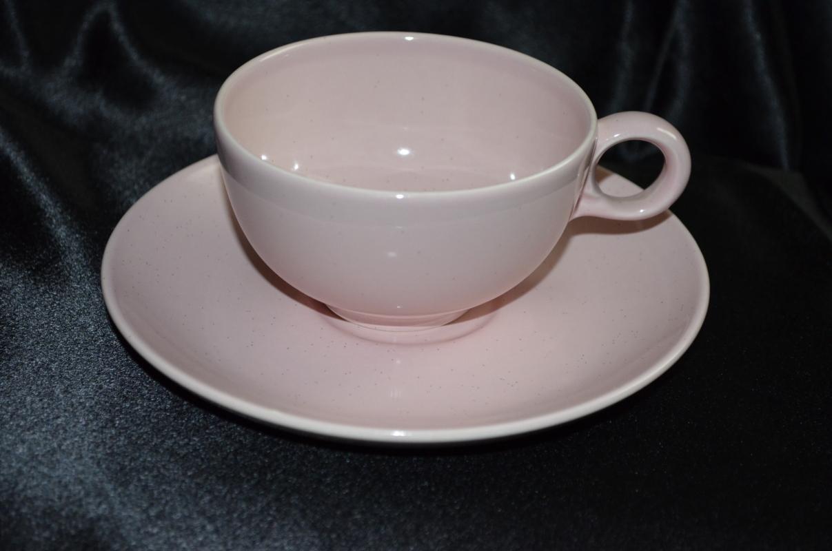 Taylor Smith Taylor Pebbleford Pink Cup & Saucer