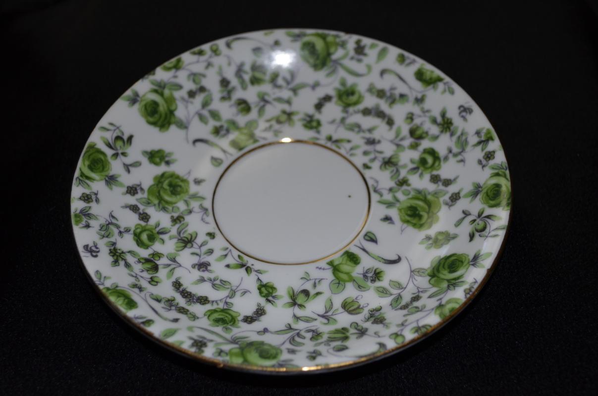 Norleans Green Flowerd Saucer