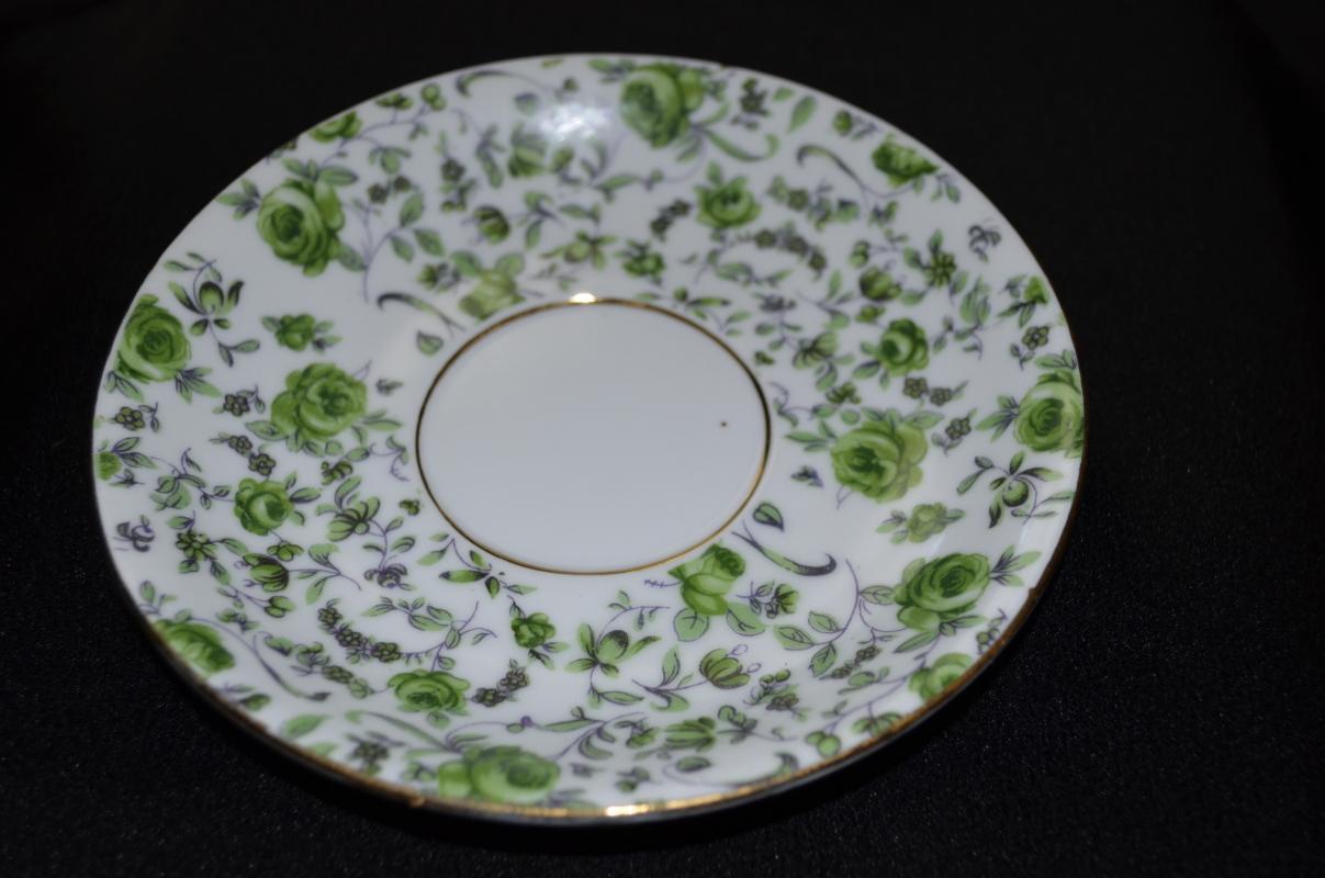 Norleans Green Flowerd Saucer