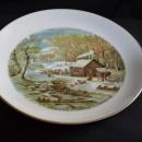 Currier & Ives Home in the Wilderness Plate