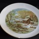 Currier & Ives Home in the Wilderness Plate