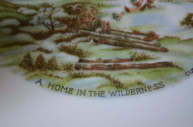 Currier & Ives Home in the Wilderness Plate