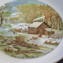 Currier & Ives Home in the Wilderness Plate