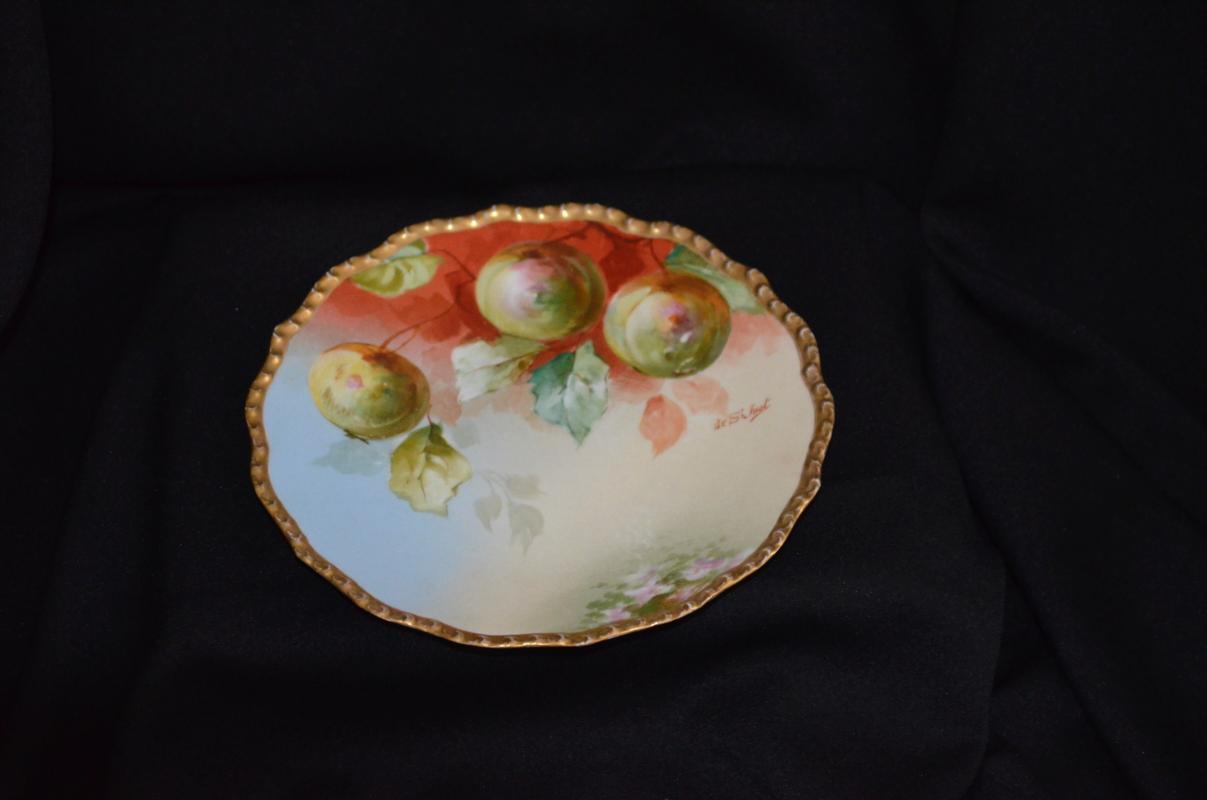 J P Limoges Hand Painted Plate