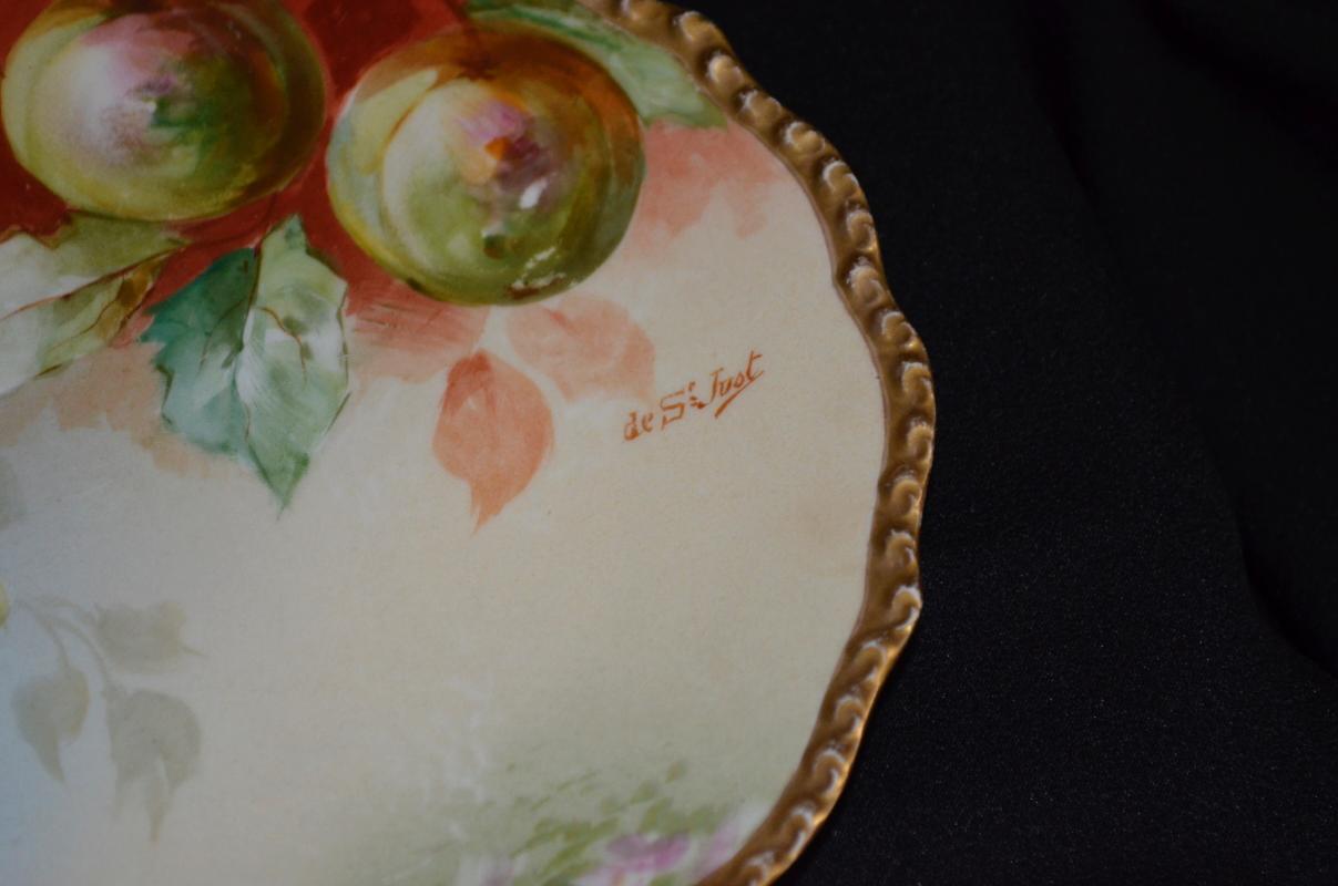 J P Limoges Hand Painted Plate