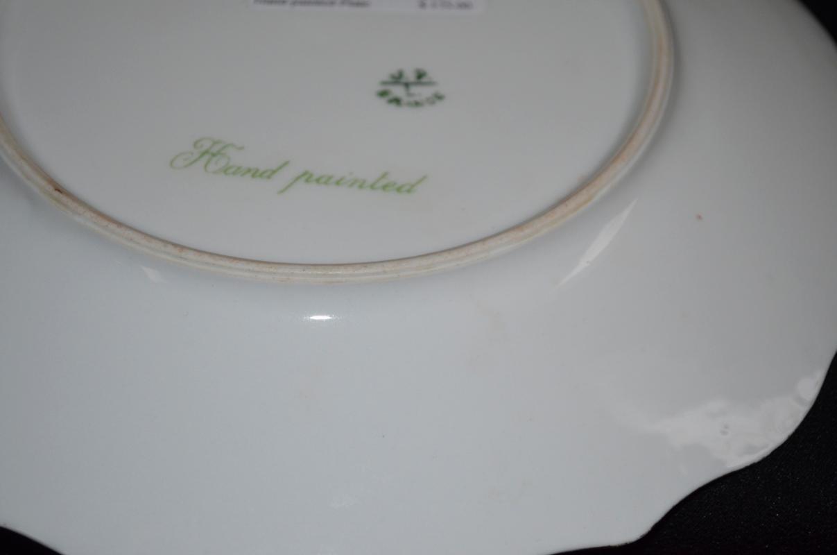 J P Limoges Hand Painted Plate