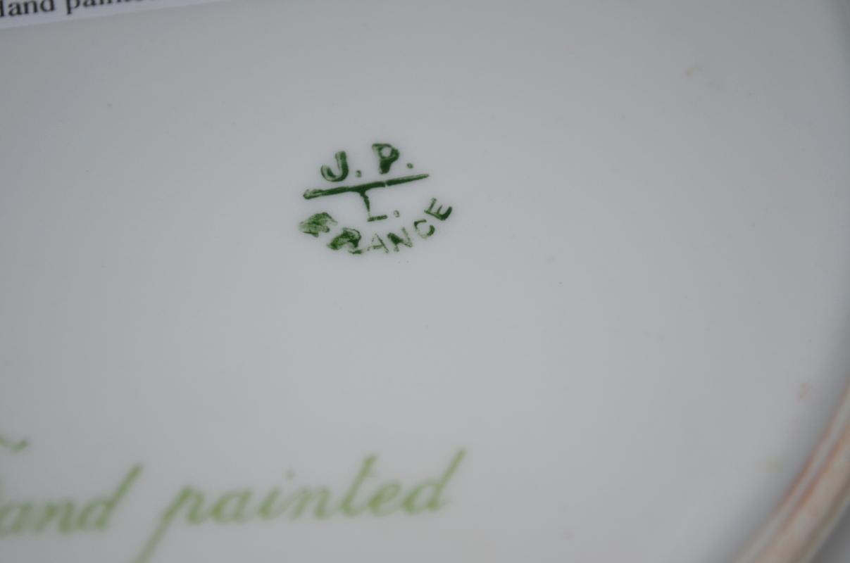 J P Limoges Hand Painted Plate