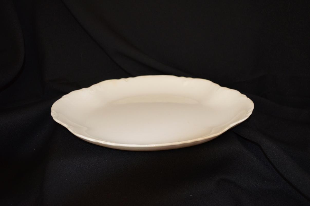 Vintage White Oval Platter