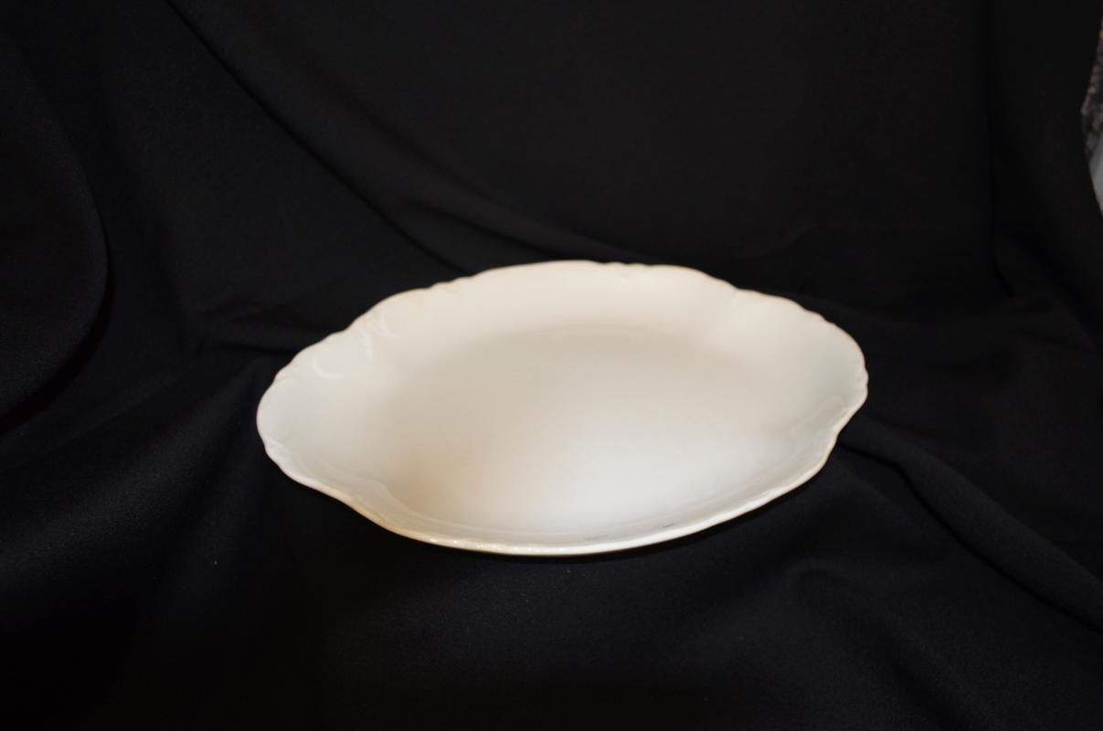 Vintage White Oval Platter