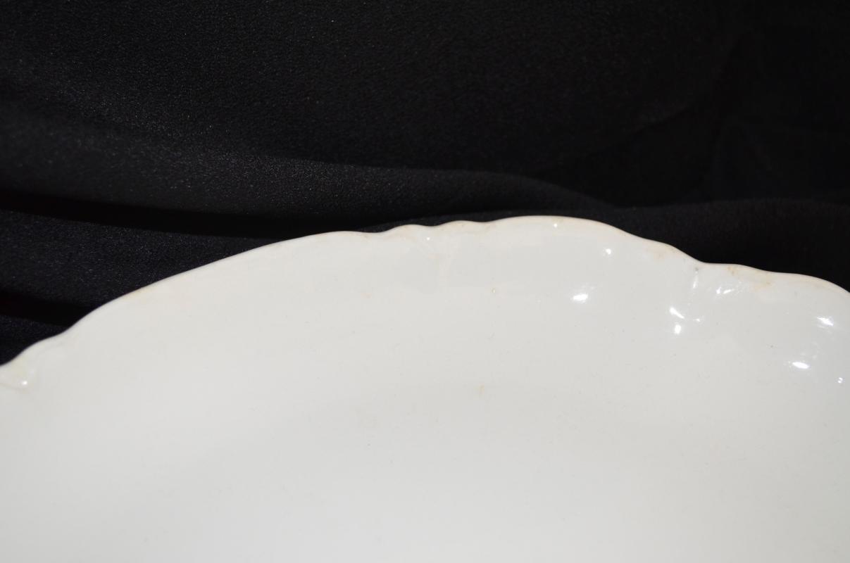 Vintage White Oval Platter
