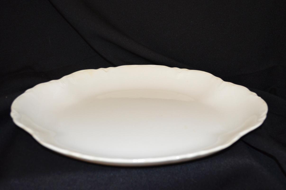 Vintage White Oval Platter