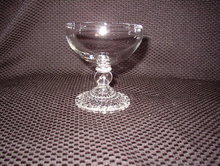 Anchor Hocking Bubble Foot Clear ChampagneTall Sherbet