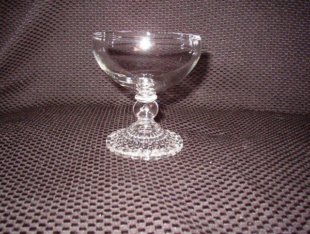 Anchor Hocking Bubble Foot Clear ChampagneTall Sherbet