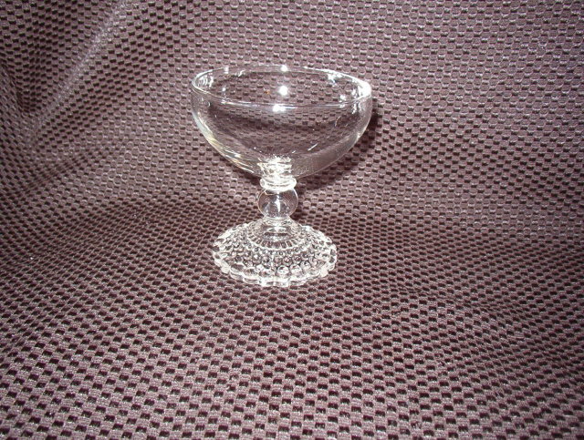 Anchor Hocking Bubble Foot Clear ChampagneTall Sherbet