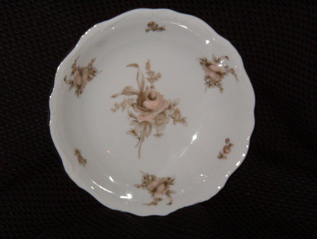 Johann Haviland Sepia Rose Soup Bowl