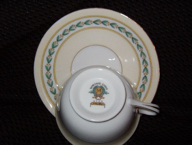 Noritake China Malibu Cup & Saucer (Footed)