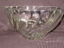 Hazel Atlas Colonial Swirl Shell Clear Punch Bowl